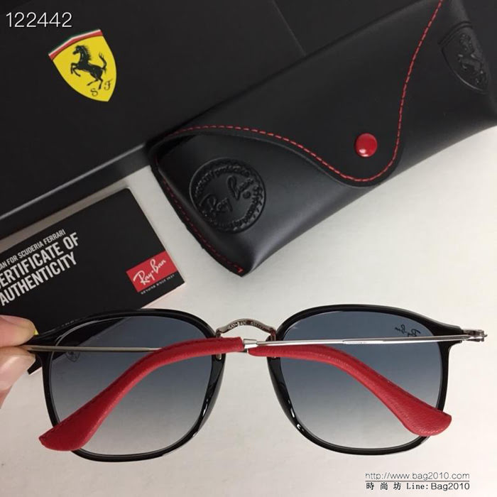 RAYBAN雷朋 RB2448MF 雷朋法拉利車隊合作版本 專櫃頂級品質 男女通用 太陽鏡  lly1104
